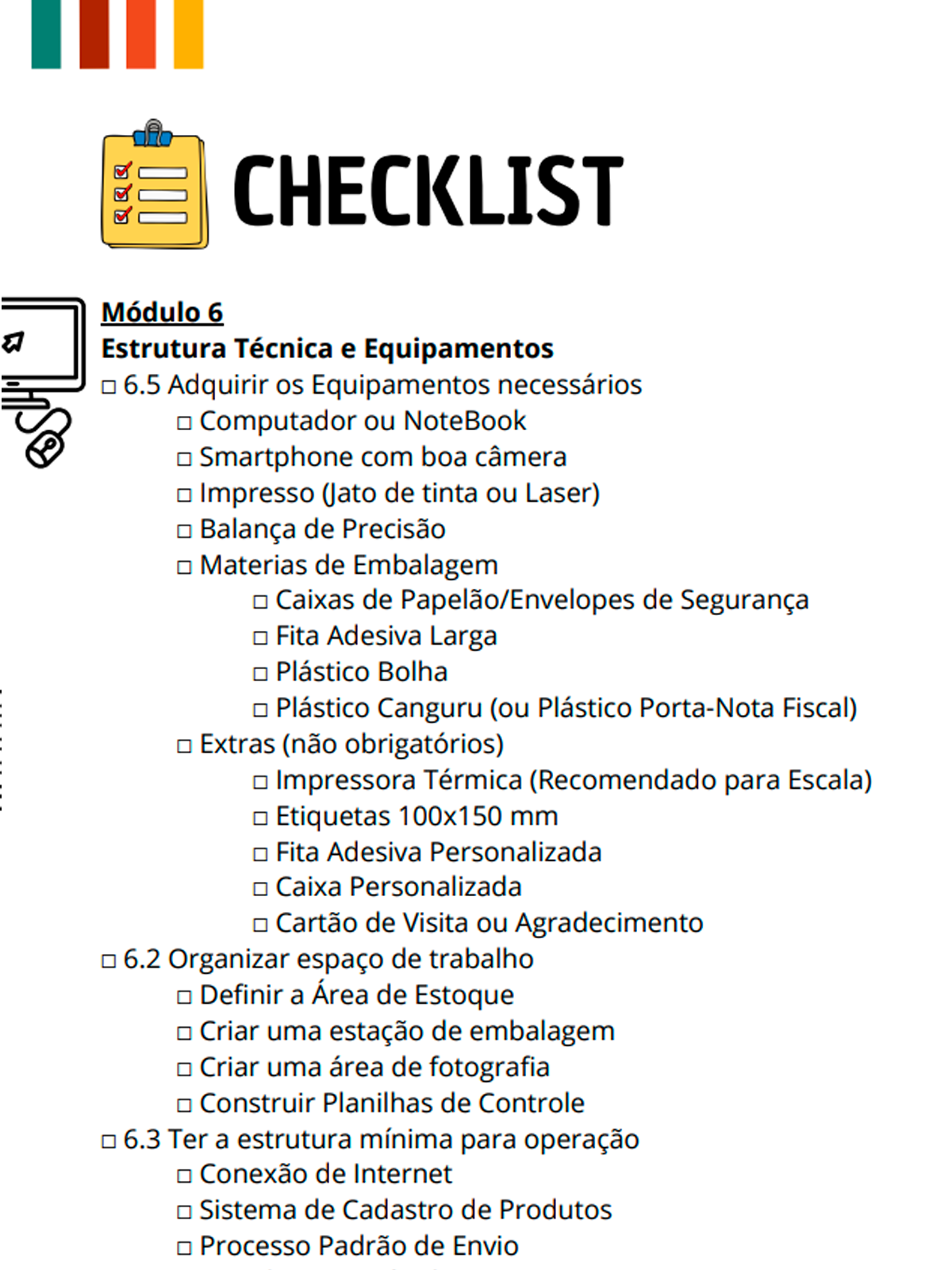 Checklist página 3